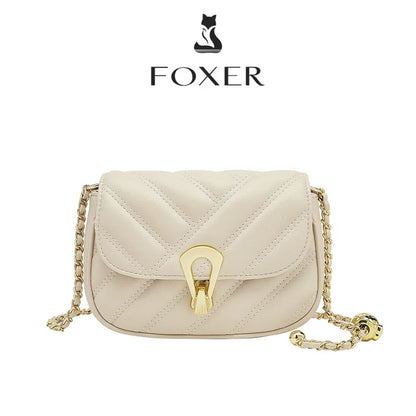 FOXER Women's Quilted Shoulder Bag