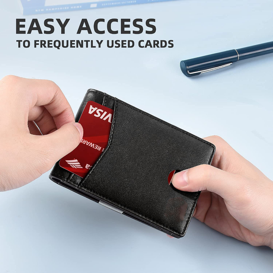 Rfid Microfier Leather Men's Luxury Wallets