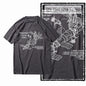 COOLMIND Z1149 Space Station Graphic Cotton Tee