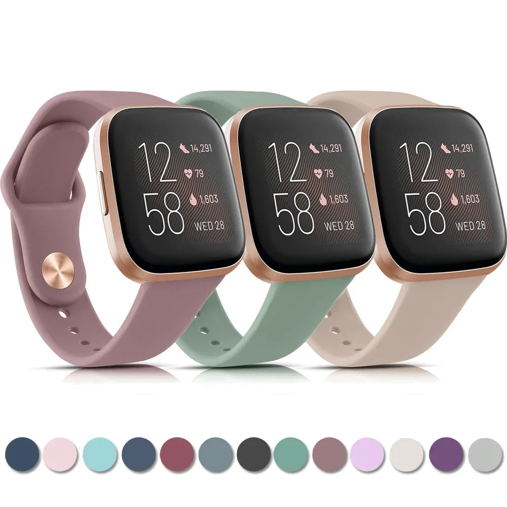 Silicone Watch Band for Fitbit Versa 4 (available in 17 colours) Habicare