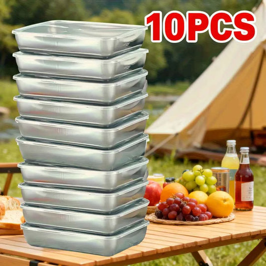 10-Piece Stainless Steel Food Storage Containers with Lids