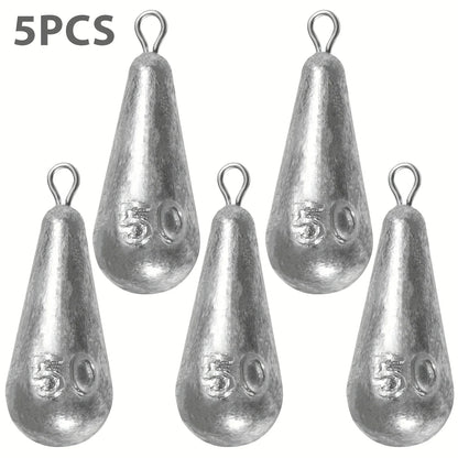 Teardrop Fishing Sinkers – Lead Weights for Bass (10 Sizes) Habicare