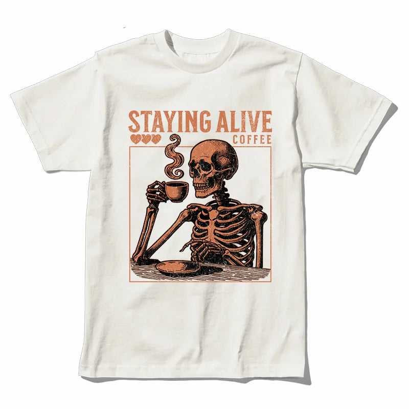 COOLMIND U0020 Skull Graphic Cotton Tee