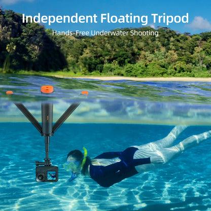 TELESIN Underwater Buoyancy Bar Diving Extendable Selfie Stick