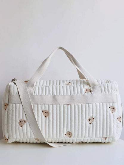 Tiny Trails Embroidered Nappy Tote Bag