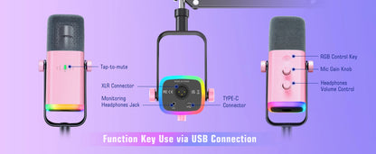 FIFINE Gaming Dynamic Microphone Kit - Elevate Your Audio Experience with Stunning Sound Quality
