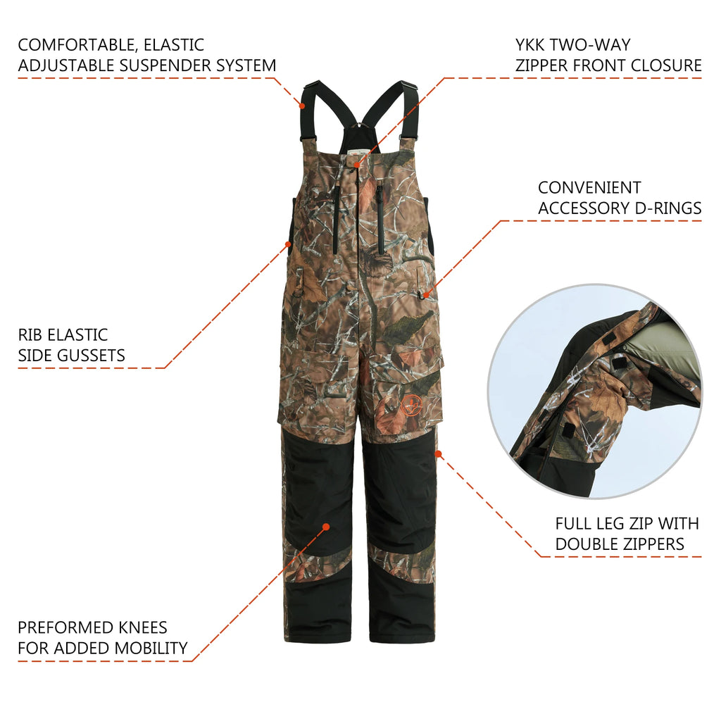 BASSDASH Men’s Insulated Waterproof Hunting & Fishing Bibs ShopHub