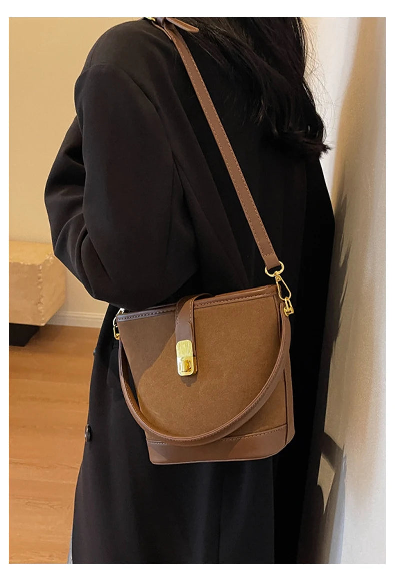 FOXER Crossbody Bucket Bag