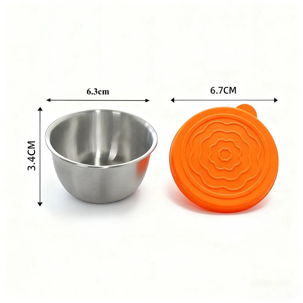 12pc 304 Stainless Steel Food Containers with Leakproof Lids