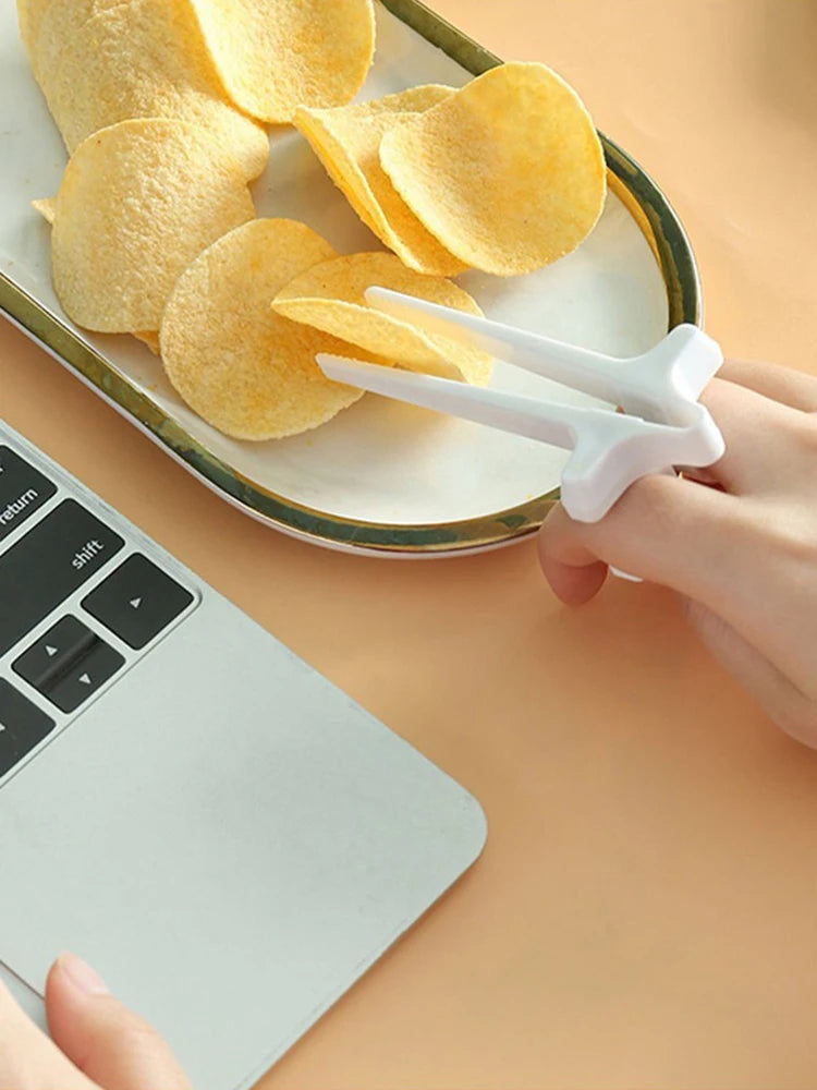 1PC Lazy Finger Food Clip, Portable Kitchen Tools