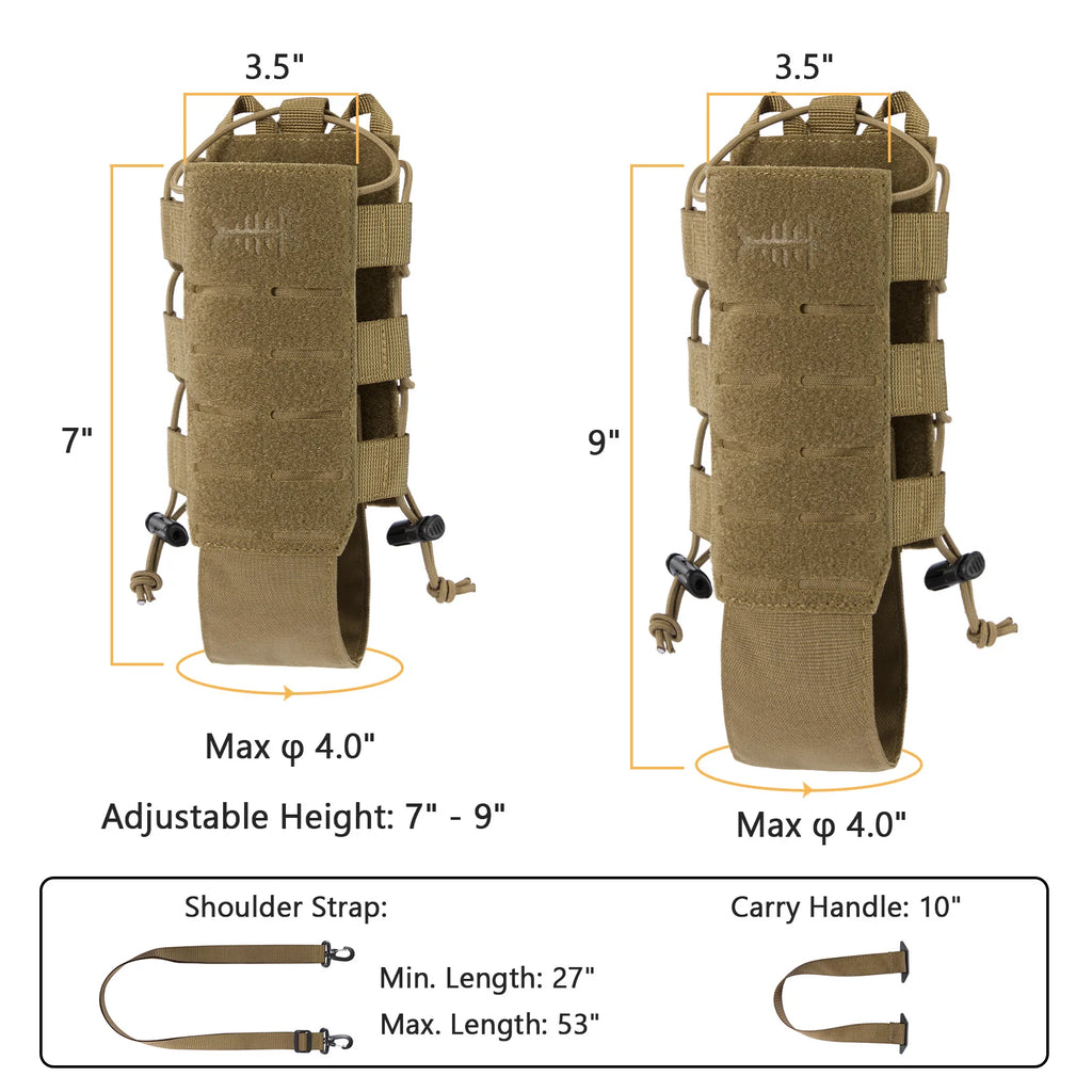 BASSDASH Water Bottle Holder Pouch ShopHub