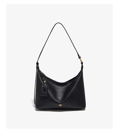 FOXER Genuine Leather Hobo Bag Lady Vintage Commuter Shoulder Bag Large Capacity Soft Leather Women Underarm Bag For Daily