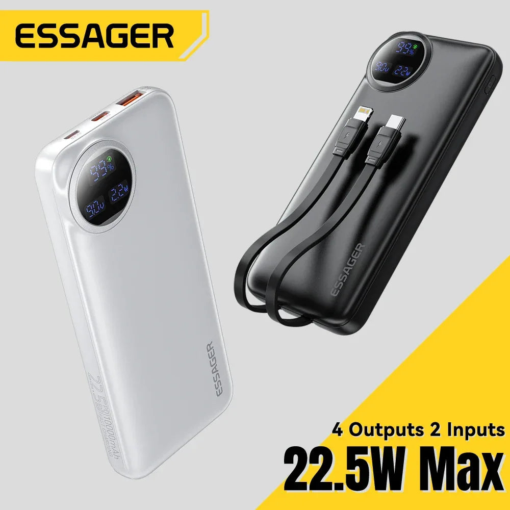 Essager Power Bank, boasting an impressive 30,000mAh capacity - ShopHub