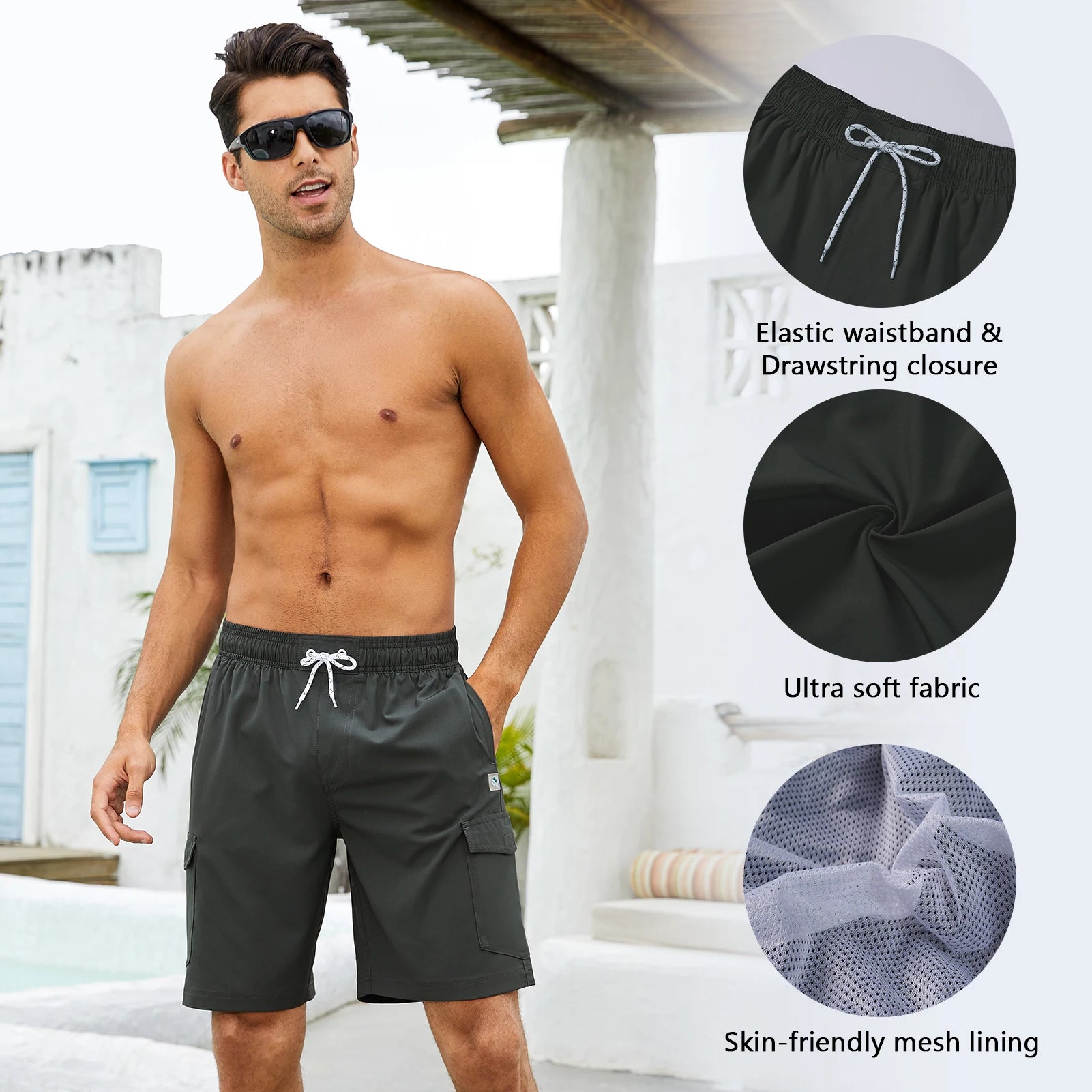 WILDBREATH Men's 9" Swim Trunks ShopHub