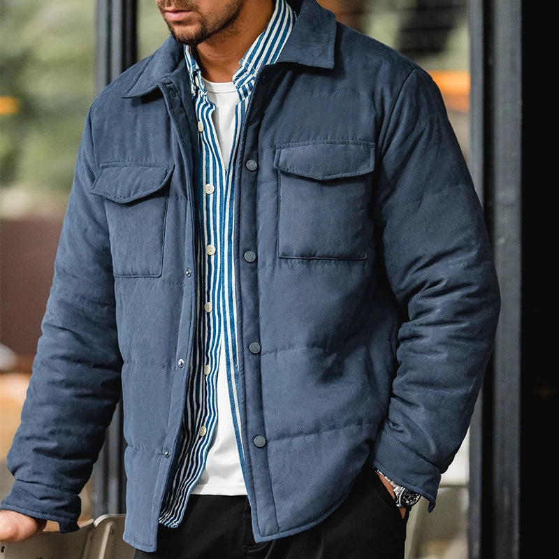 MADEN Reversible Peachskin Padded Jacket
