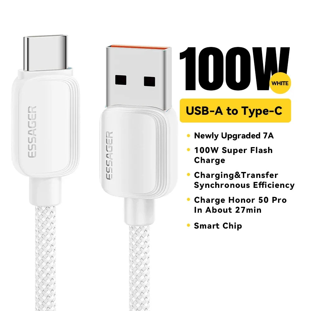 Essager 7A 100W USB Type C Cable - ShopHub