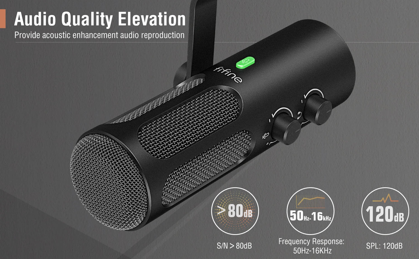 Elevate Your Sound with the High-Quality Dynamic Microphone: FIFINE Tank3 USB/XLR