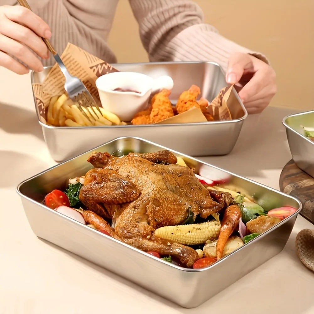 7-Piece Stainless Steel Food Storage Containers