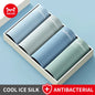 Breathe Easy with MiiOW Breathable Men's Ice Silk Underwear - 4-Pack