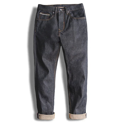 Maden Retro 11.6oz Cotton Selvedge Raw Denim Jeans Tapered Regular Fit