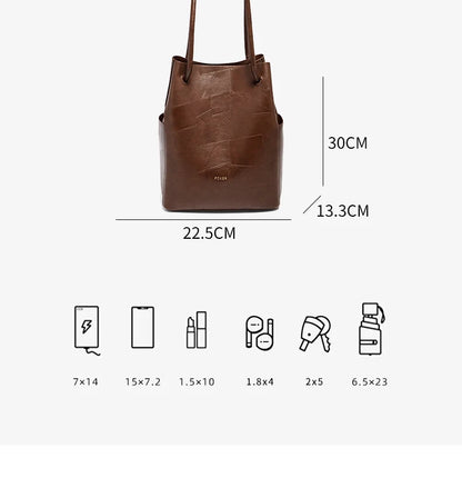 FOXER 2026 Spring New Tote Bag for Women Soft PVC Leather Daily Commute Shoulder Bag Vintage Casual Female Work Handbag