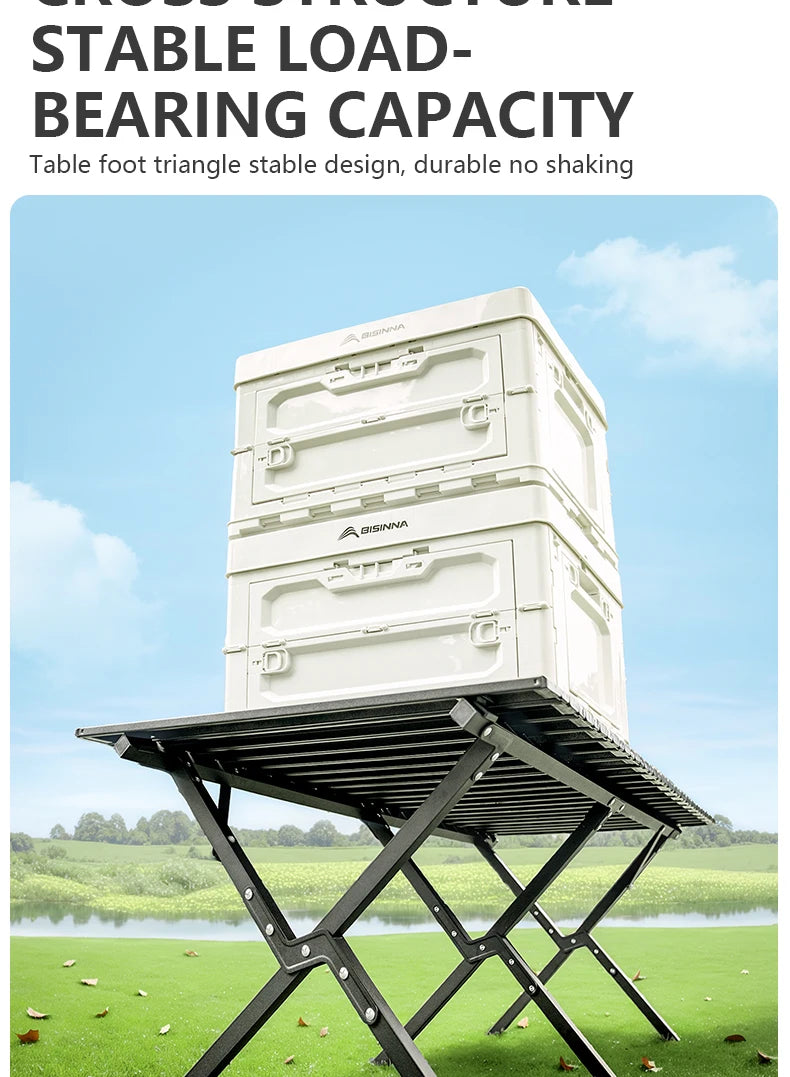 BISINNA Outdoor Egg Roll Table