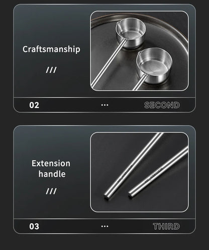 304 Stainless Steel Sauce Spoons with Long Handle