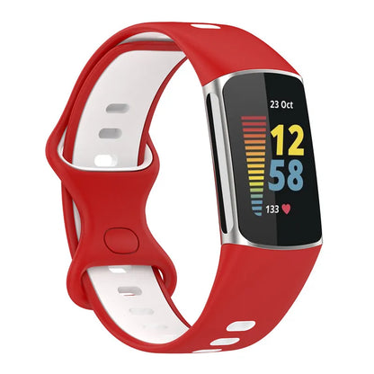 Rubber Sport Strap for the Fitbit Charge 5/6 Series (available in 21 colours) Habicare