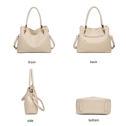 FOXER Lady's Handbag Genuine Leather 2026 Elegant Female Shoulder Bag Luxury Design Crossbody Bag Diamond Embossing Commute Work