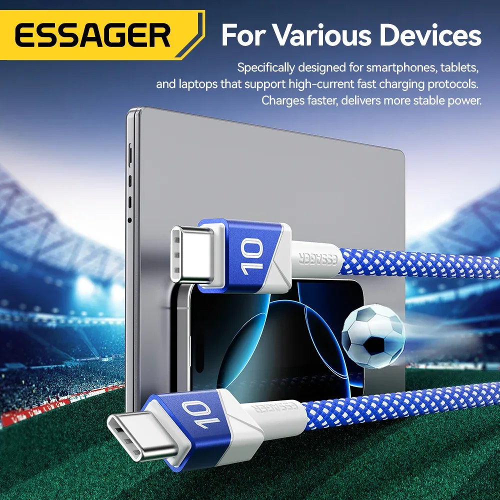 Essager 100W 5A USB C to USB C Cable - ShopHub