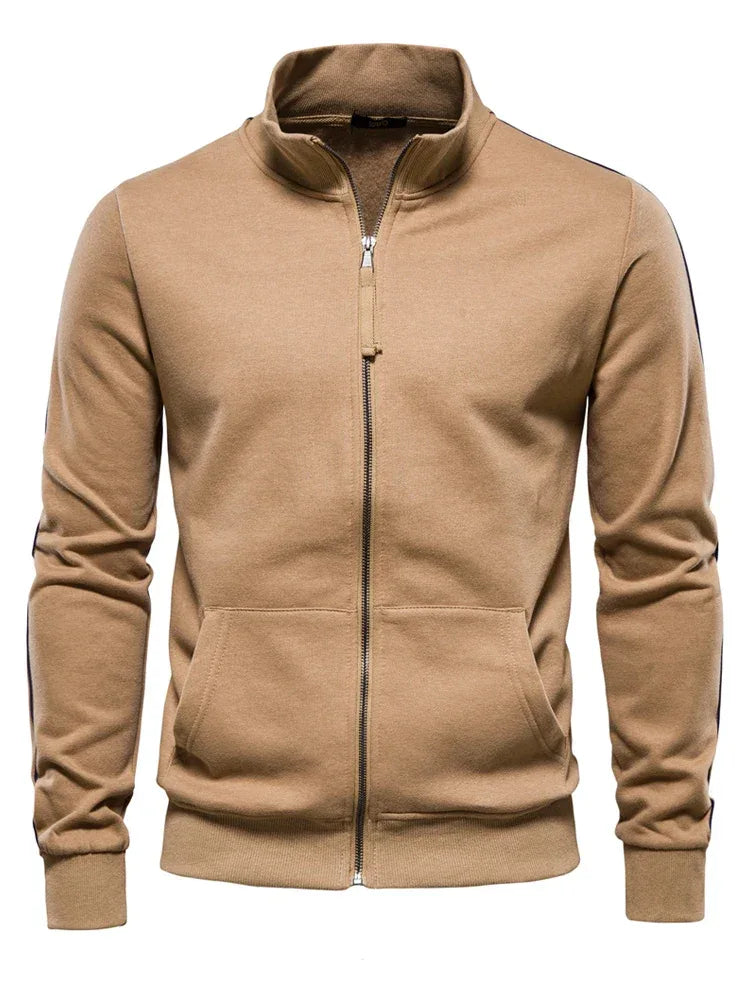 AIOPESON Cotton-Blend Zip-Up Sweatshirts - ShopHub