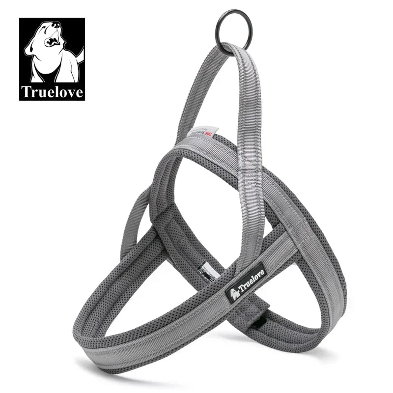 Truelove Soft Mesh Padded Nylon Dog Harness Vest 3M Reflective Security Dog Collar Easy Put on Pet Harness Pull-resistan TLH5811