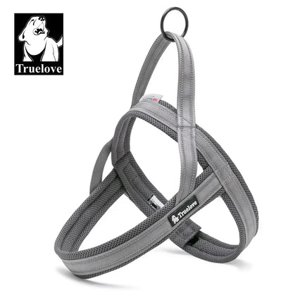 Truelove Soft Mesh Padded Nylon Dog Harness Vest 3M Reflective Security Dog Collar Easy Put on Pet Harness Pull-resistan TLH5811