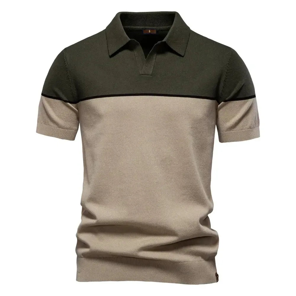 Men's Slim Fit Solid & Striped Polo Shirts - ShopHub