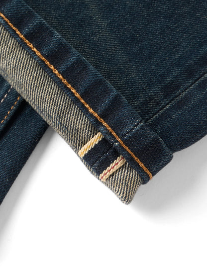 SIMWOOD 2026 Spring New Loose Straight 16oz Heavyweight Selvedge Denim Jeans Men Vintage Distressed Ripped Jeans