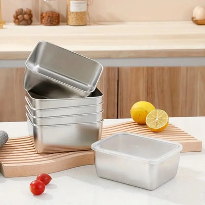 6Pcs Stainless Steel Food Containers