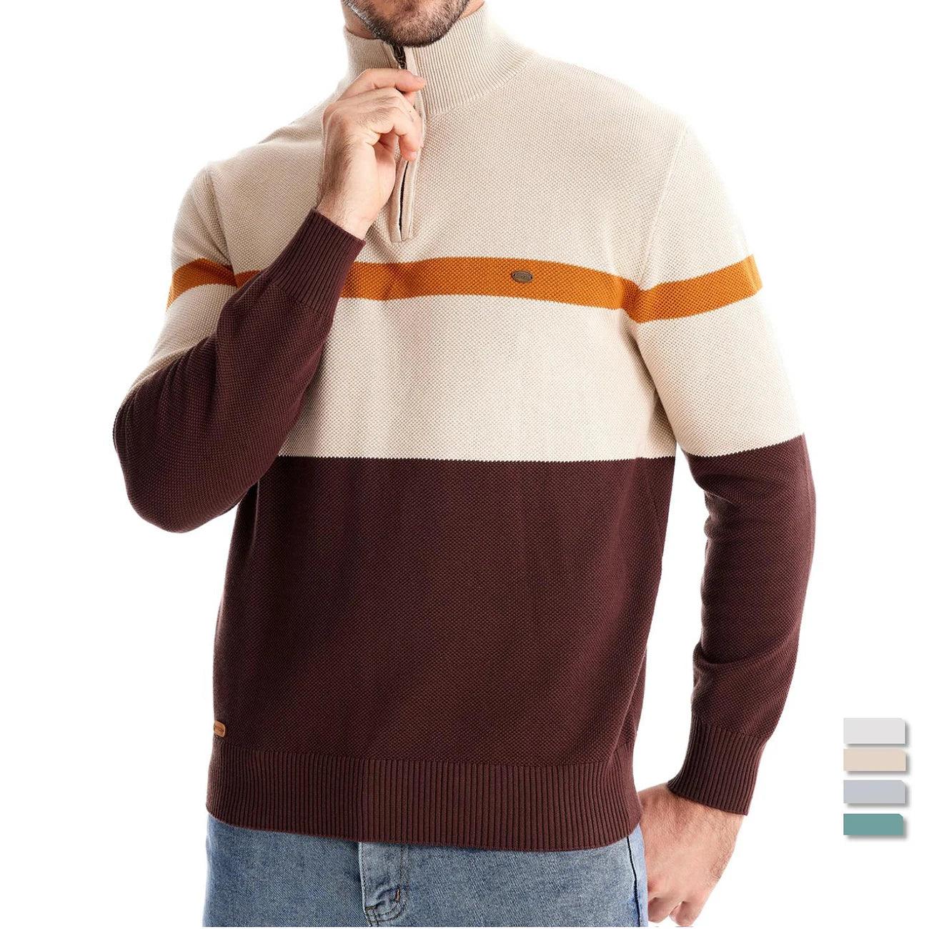 AIOPESON Striped Polo Sweaters - ShopHub