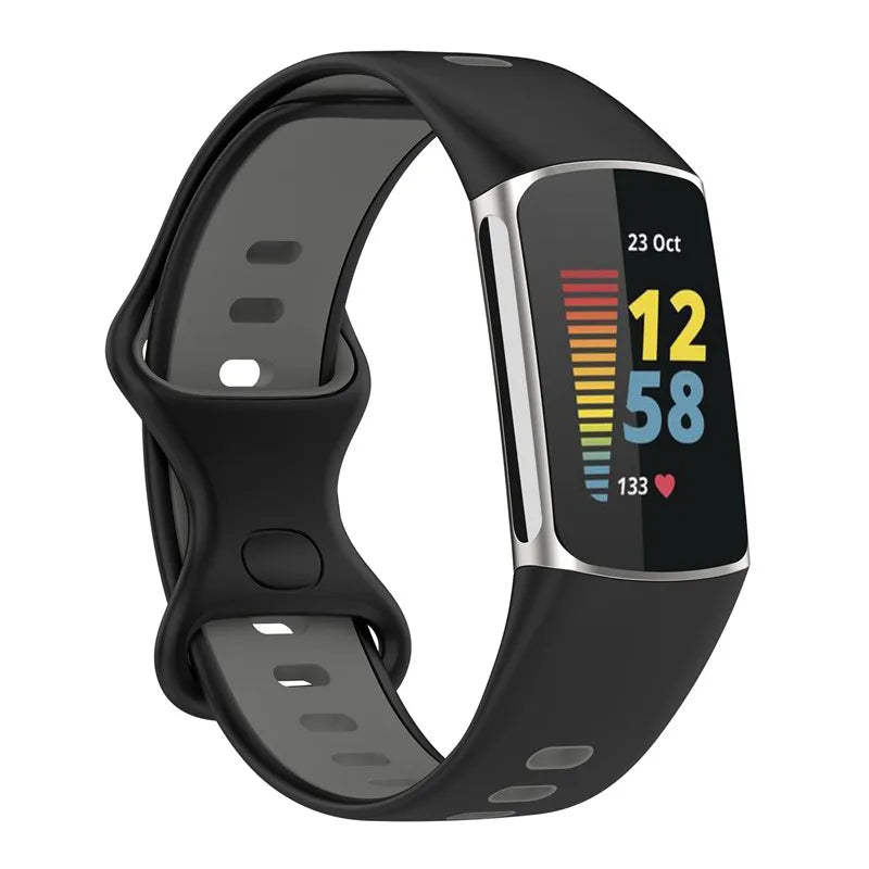 Rubber Sport Strap for the Fitbit Charge 5/6 Series (available in 21 colours) Habicare