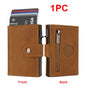 Carbon Fiber Rfid Blocking Mens Credit Card Holder Airtag Wallet