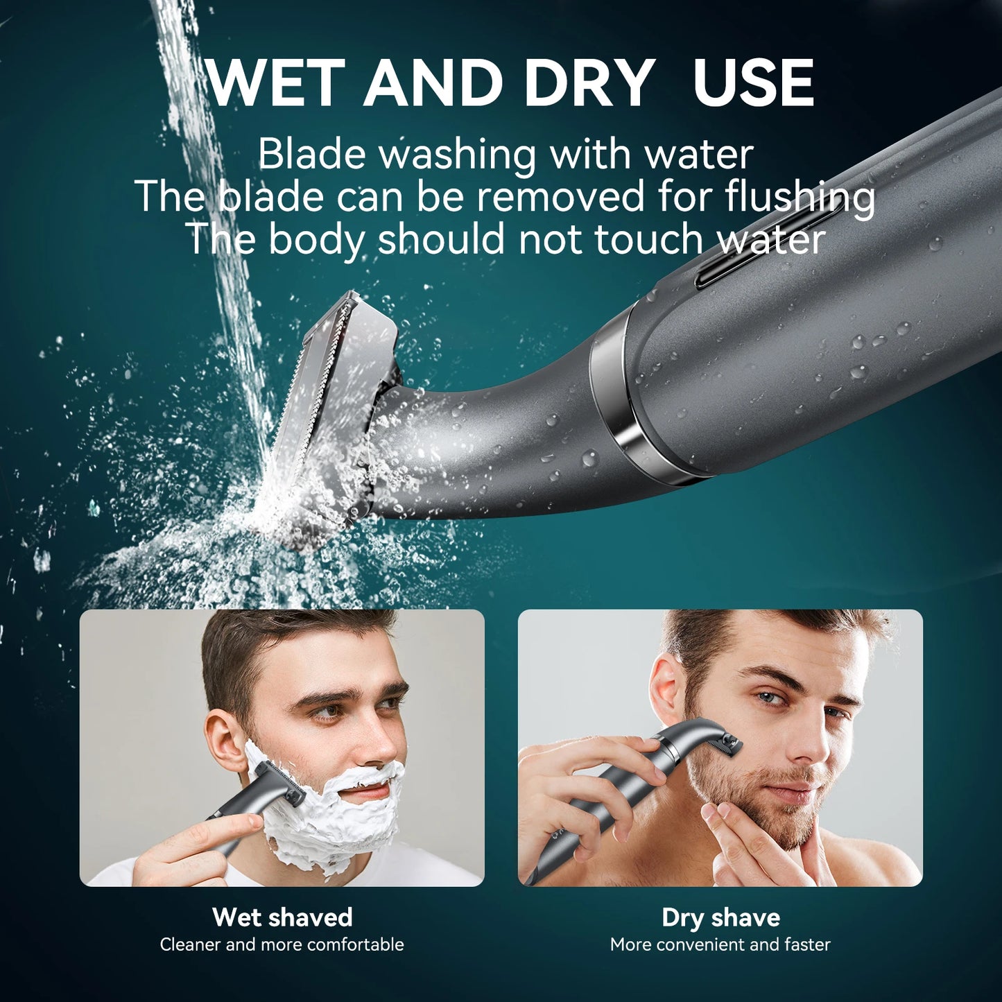 KENSEN S1 Electric Hair Trimmer Body Shaver for Men 2 in 1