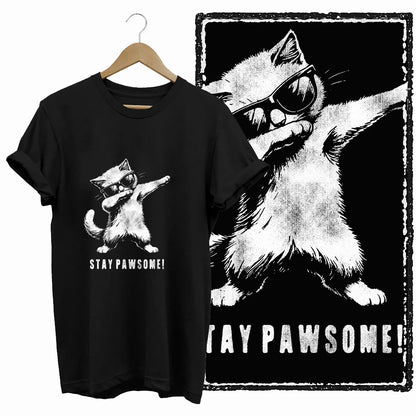COOLMIND Cat Lover Graphic Cotton T-Shirt | Women's Relaxed Fit