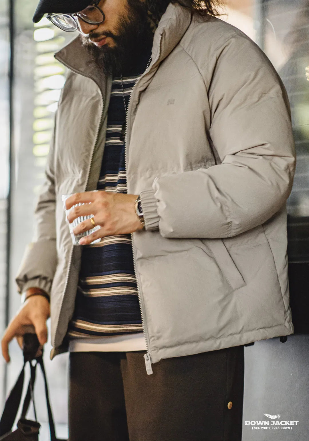 Maden White Duck Down Jacket