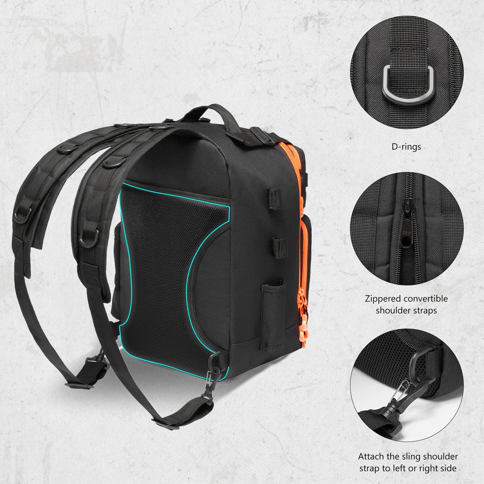 BASSDASH Fishing Backpack Convertible Sling Bag ShopHub