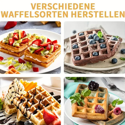 Square Waffle Mold, Non-Stick Baking Pan for Air Fryer