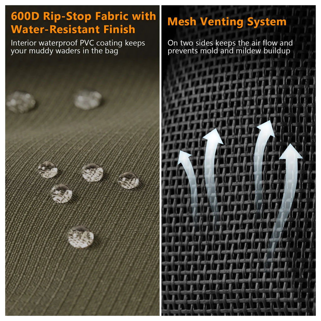 BASSDASH Foldable Wader Bag ShopHub