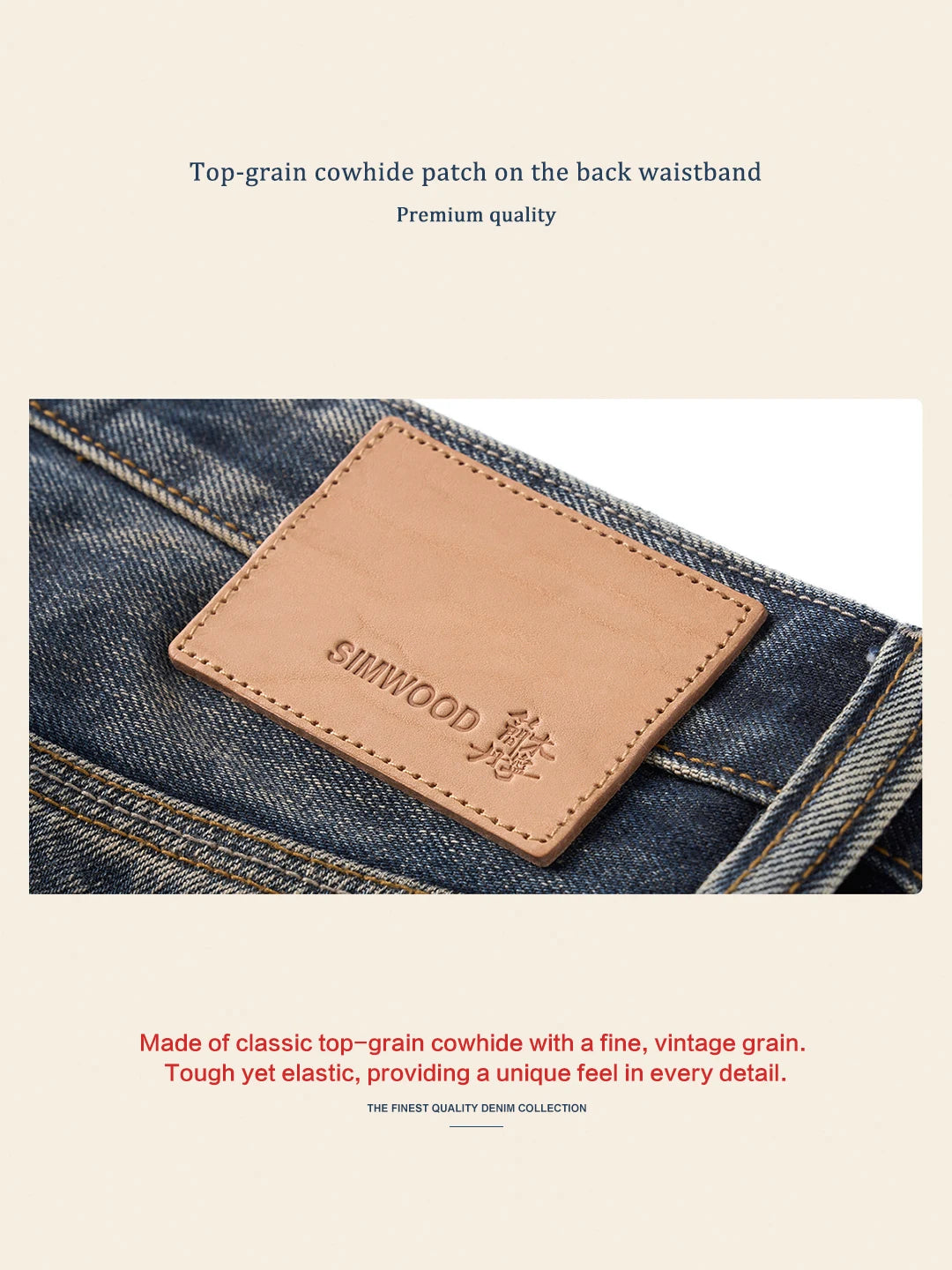 SIMWOOD High Standard Vintage Washed Selvedge Ripped Jeans