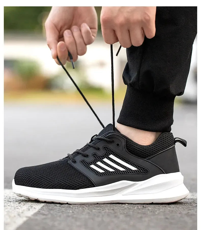 Unisex Durable Safety Work Shoes With Steel Toes & Anti-puncture Features - ShopHub