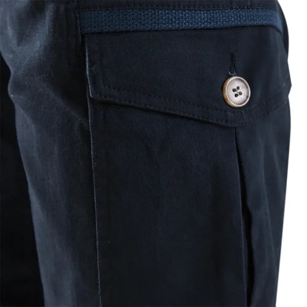 AIOPESON 100% Cotton Men's Cargo Trousers - ShopHub