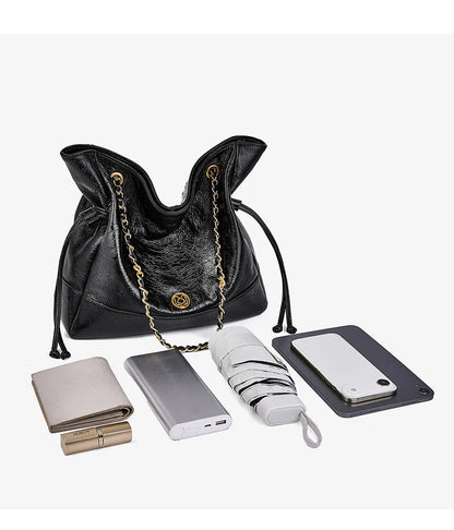 FOXER Luxury Genuine Leather Shoulder Bag