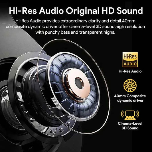 QCY H3 ANC Wireless Headphones with 43dB Hybrid Active Noise Cancellation and 60H Playtime
